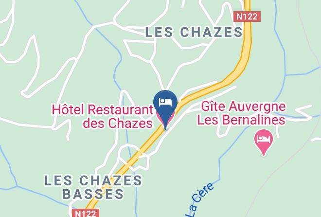 Cantal - Hotel Restaurant Des Chazes Maps