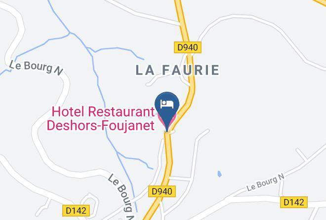 Logis Hotel Deshors Foujanet Map