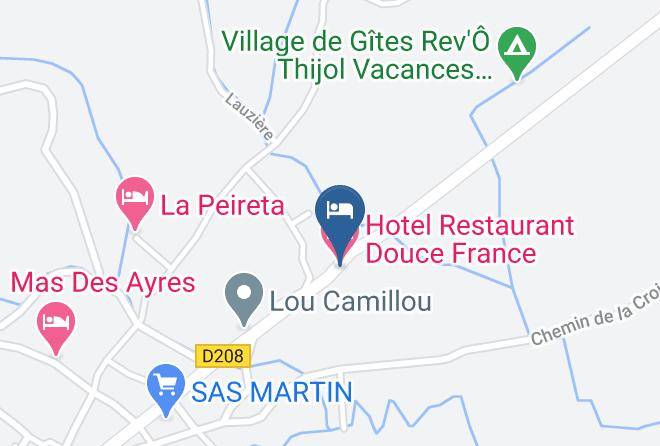 Ardeche - Hotel Restaurant Douce France Maps