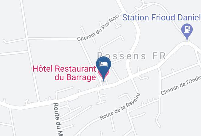 La Sarine - Hotel Restaurant Du Barrage Maps