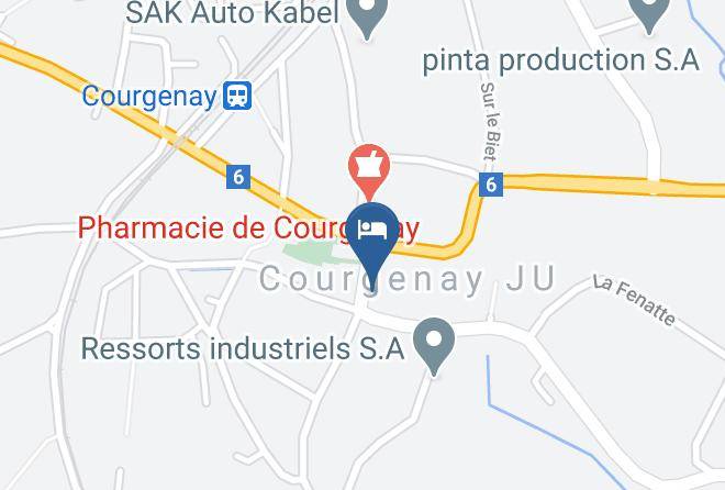 Porrentruy - Hotel Restaurant Du Boeuf Maps