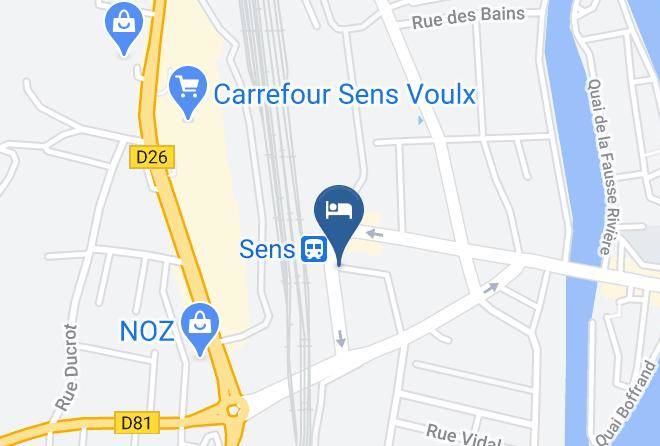 Yonne - Hotel Restaurant Du Chemin De Fer Maps