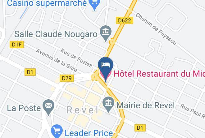 Haute Garonne - Hotel Restaurant Du Midi Maps