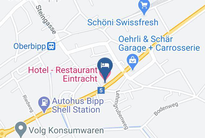 Oberaargau - Hotel Restaurant Eintracht Maps