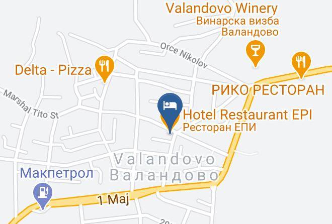 Valandovo - Hotel Restaurant Epi Maps