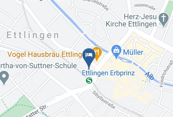 Hotel Restaurant Erbprinz Map