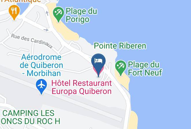 Morbihan - Hotel Restaurant Europa Quiberon Maps