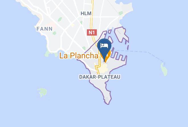 Dakar - Hotel Restaurant Farid Maps