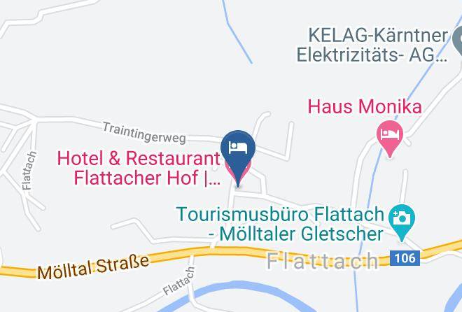 Spittal An Der Drau - Hotel & Restaurant Flattacher Hof Molltaler Gletscher Maps