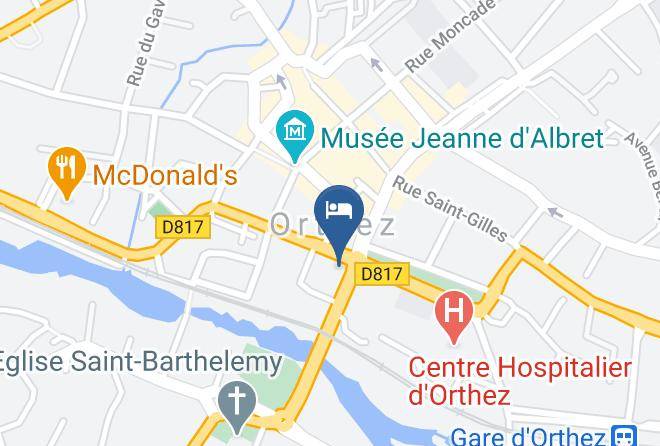 Pyrenees Atlantiques - Hotel Restaurant Godfroy Maps
