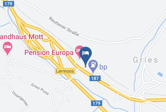 Reutte - Hotel Restaurant Grieserhof Lermoos Zugspitzarena Maps