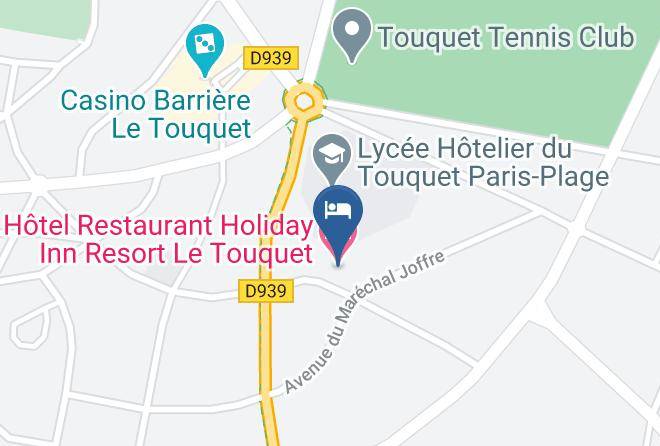 Pas De Calais - Hotel Restaurant Holiday Inn Resort Le Touquet Maps