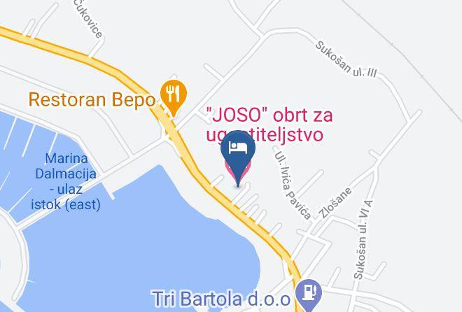 Sukosan - Hotel & Restaurant Joso Maps