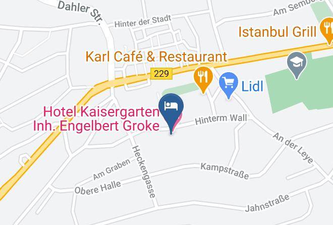 Markischer Kreis - Hotel Restaurant Kaisergarten Maps