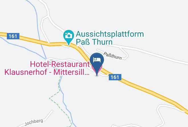 Zell Am See - Hotel Restaurant Klausnerhof Mittersill Am Pass Thurn Maps