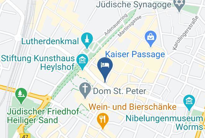 Worms - Hotel Kriemhilde Dependance Maps