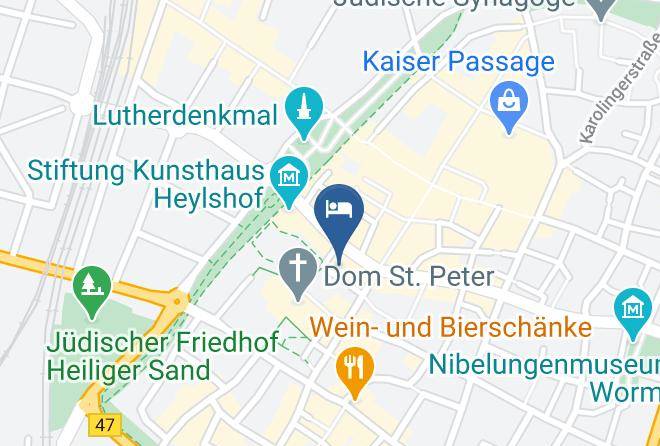 Worms - Hotel Restaurant Kriemhilde Maps