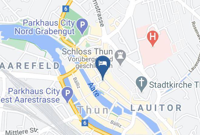 Hotel Restaurant Krone Thun Map