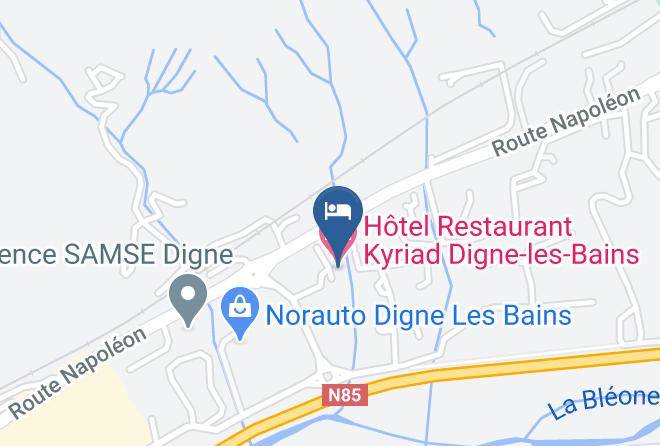 Alpes De Haute Provence - Hotel Restaurant Kyriad Digne Les Bains Maps