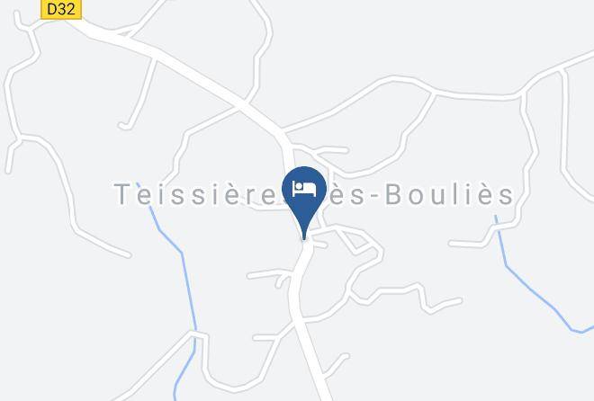 Cantal - Hotel Restaurant L'auberge A Teissieres Les Boulies Maps