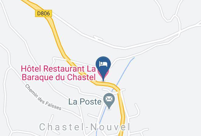 Lozere - Hotel Restaurant La Baraque Du Chastel Maps