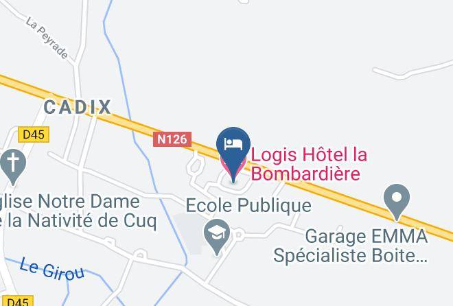 Tarn - Logis Hotel La Bombardiere Maps