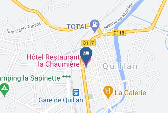 Aude - Hotel Restaurant La Chaumiere Maps