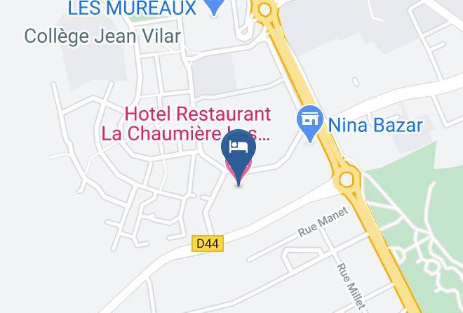 Yvelines - Hotel Restaurant La Chaumiere Les Mureaux Flins Maps