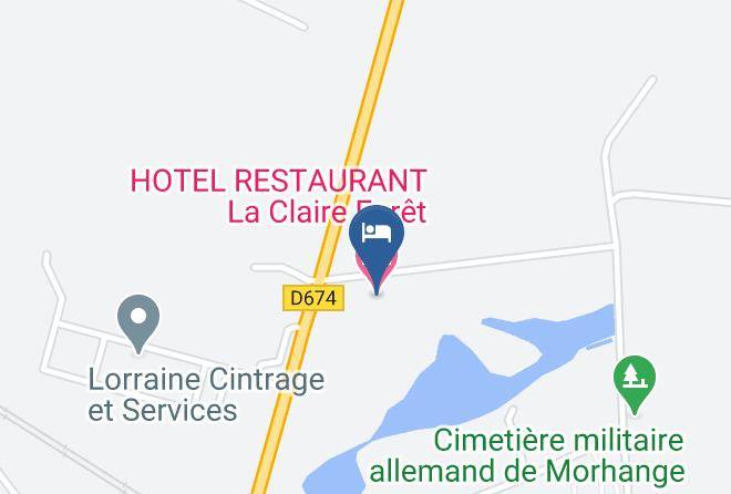 Moselle - Hotel Restaurant La Claire Foret Maps