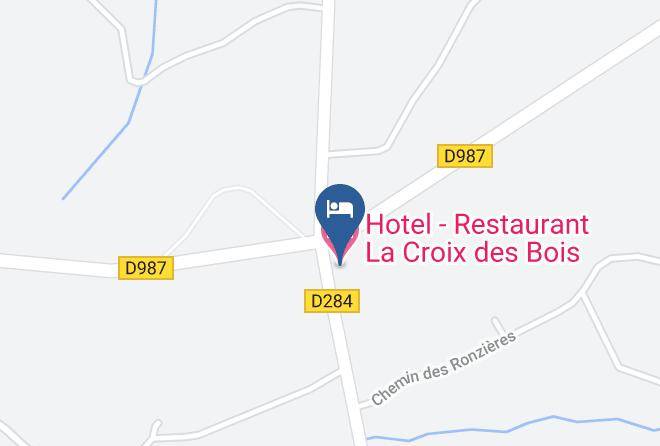 Allier - Hotel Restaurant La Croix Des Bois Maps