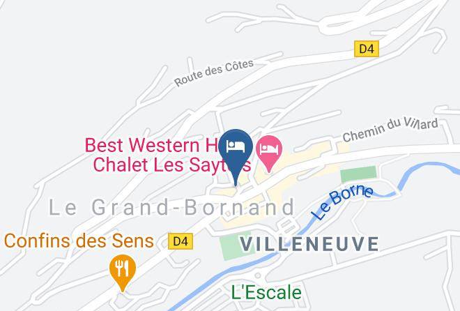Haute Savoie - Hotel Restaurant La Croix St Maurice Maps