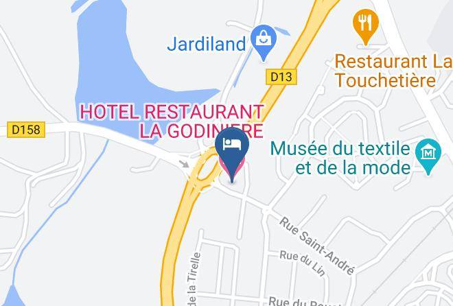 Maine Et Loire - Hotel Restaurant La Godiniere Maps