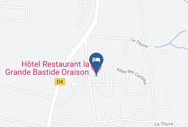 Alpes De Haute Provence - Hotel Restaurant La Grande Bastide Oraison Maps