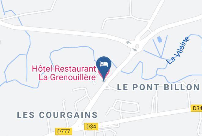Ille Et Vilaine - Hotel Restaurant La Grenouillere Maps
