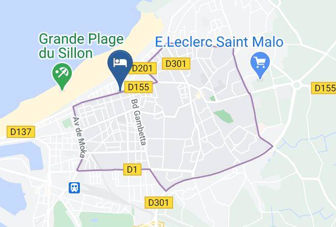 Ille Et Vilaine - Hotel Restaurant La Hoguette Saint Malo 200m De La Mer Maps
