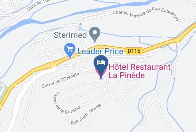 Pyrenees Orientales - Hotel Restaurant La Pinede Maps
