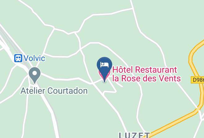 Puy De Dome - Hotel Restaurant La Rose Des Vents Maps