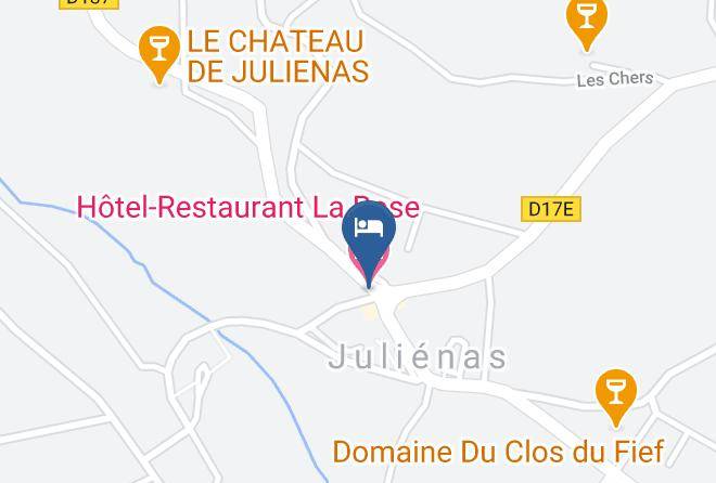 Rhone - Hotel Restaurant La Rose Maps