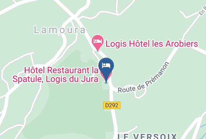 Jura - Hotel Restaurant La Spatule Logis Du Jura Maps