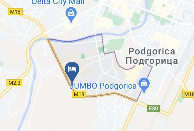 Podgorica - Hotel Restaurant Laguna Maps