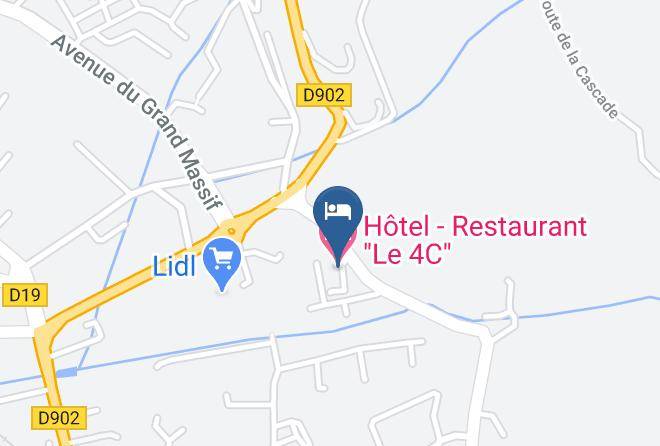 Haute Savoie - Hotel Restaurant Le 4c Maps