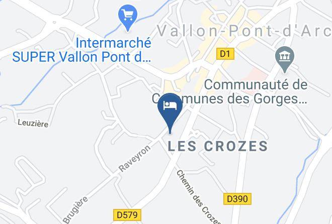 Ardeche - Hotel Restaurant Le Clos Charmant Maps