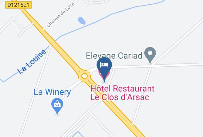 Gironde - Hotel Restaurant Le Clos D'arsac Maps