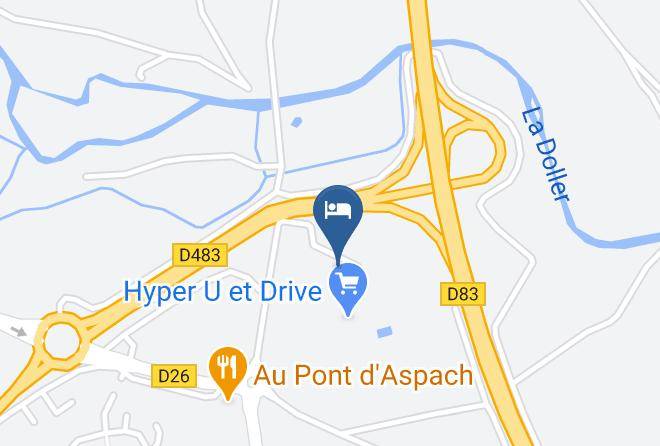 Haut Rhin - Hotel Restaurant Le Coquelicot Logis A Burnhaupt Le Haut Maps