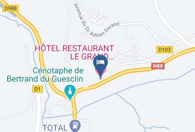 Lozere - Hotel Restaurant Le Grand Connetable Maps