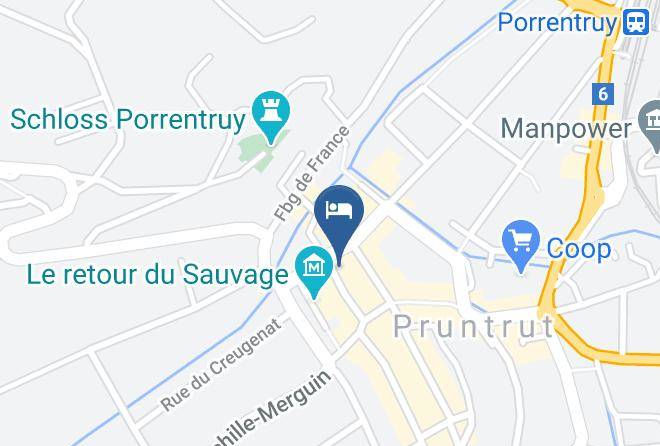 Porrentruy - Hotel Restaurant Le Lion D'or Maps