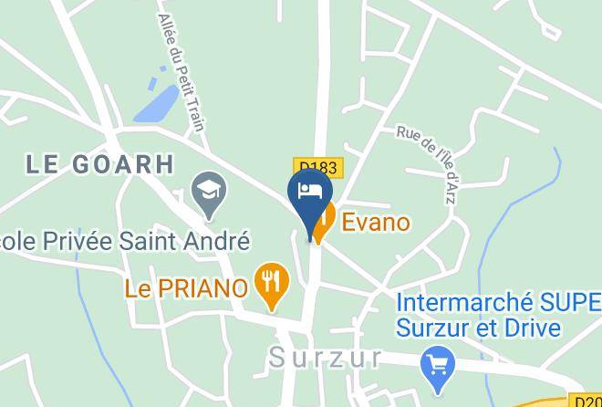 Morbihan - Hotel Restaurant Le Lobreont Maps