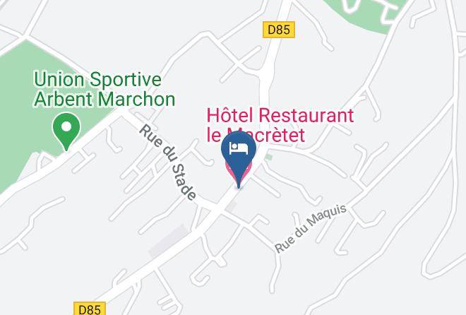 Hotel Restaurant Le Macretet Map