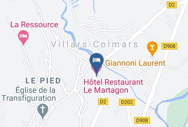 Alpes De Haute Provence - Hotel Restaurant Le Martagon Maps