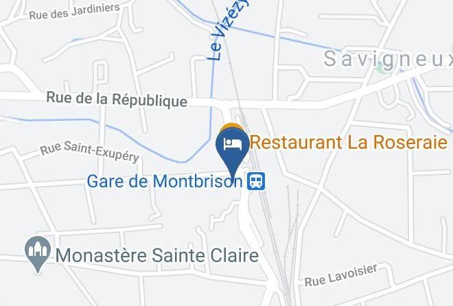 Hotel Restaurant Le Pass'plat A Montbrison Map